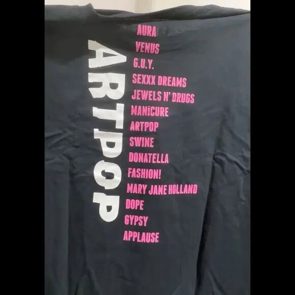 Lady Gaga Artpop Longsleeve Tracklist Tee Size 2X New w/o Tag Official Merch - Picture 6 of 6